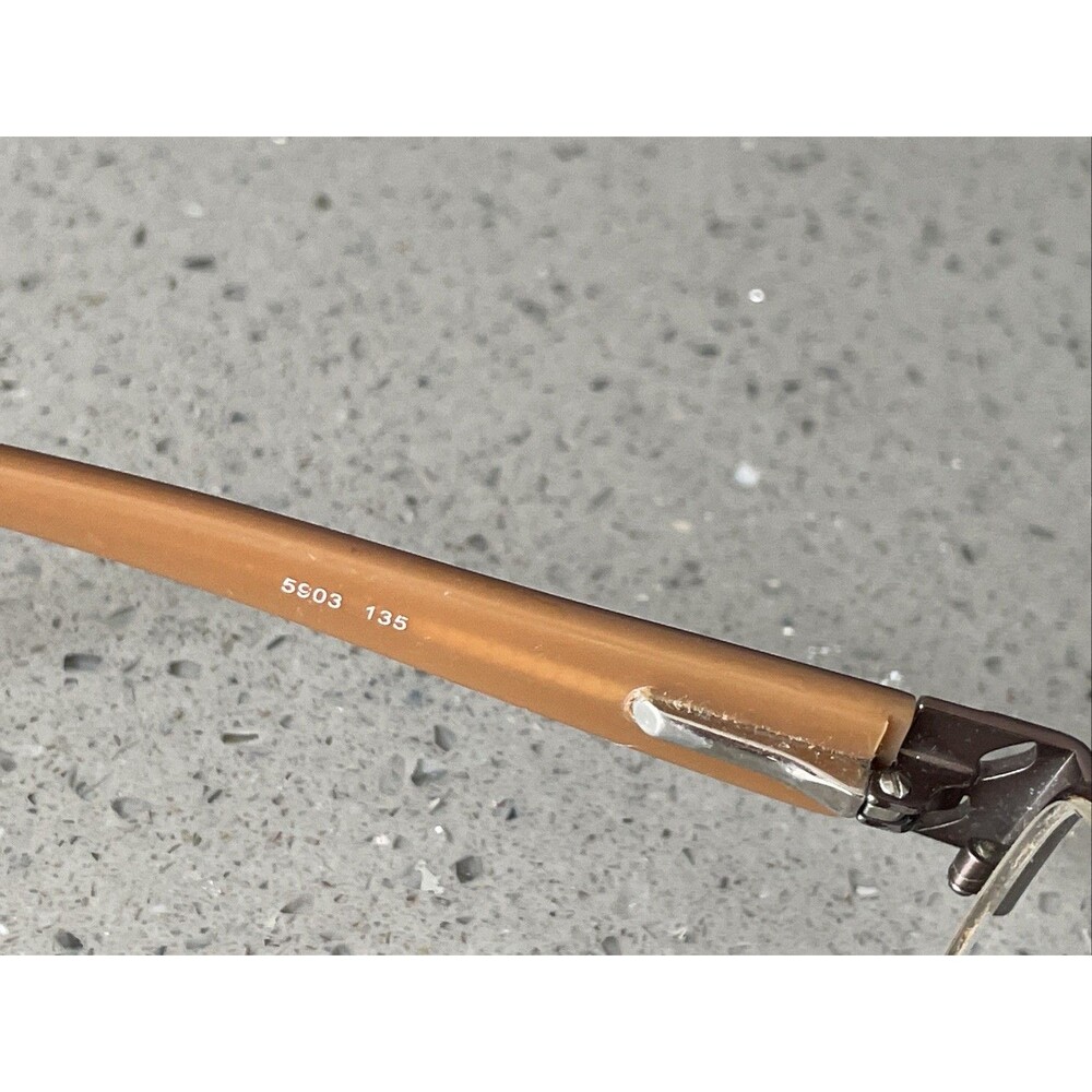 Minimize 55903 BRN 50-18-135 Brown Metal Full Rim Eyeglasses Frames ONLY READ!! - Picture 8 of 12